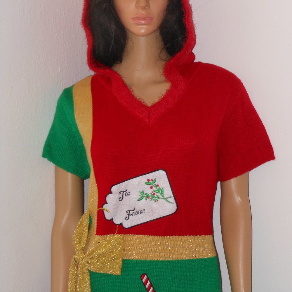 No Boundaries Size 3x Multi-Color Chrismas Dress - image 3